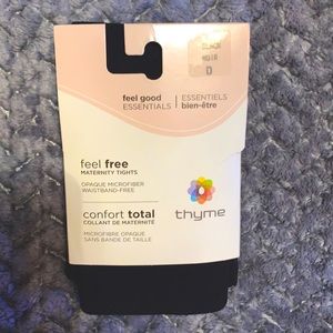 Thyme Feel free Maternity tights microfiber opaque black size d